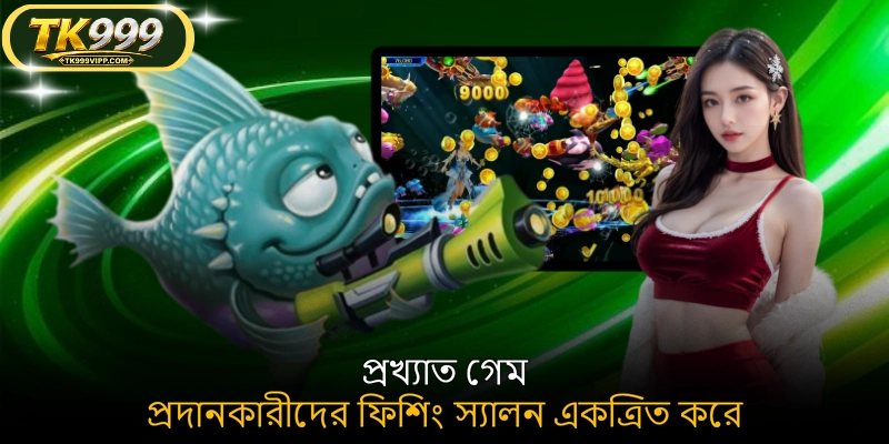 প্রখ্যাত গেম প্রদানকারীদের ফিশিং স্যালন একত্রিত করে