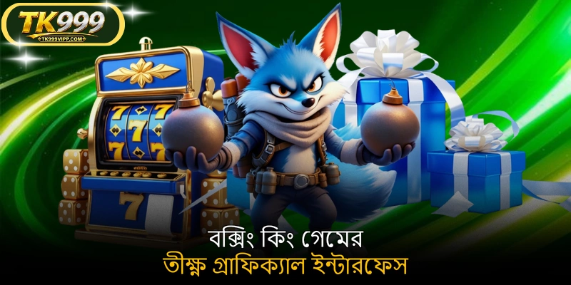 বক্সিং কিং গেমের তীক্ষ্ণ গ্রাফিক্যাল ইন্টারফেস