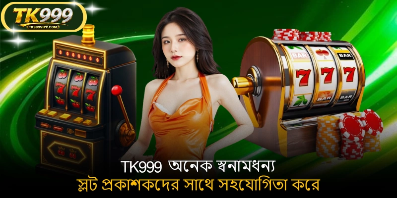 TK999 অনেক স্বনামধন্য স্লট প্রকাশকদের সাথে সহযোগিতা করে