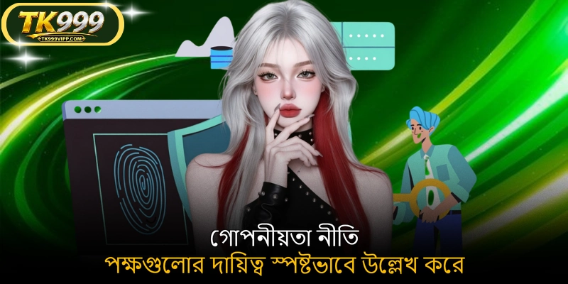 গোপনীয়তা নীতি পক্ষগুলোর দায়িত্ব স্পষ্টভাবে উল্লেখ করে
