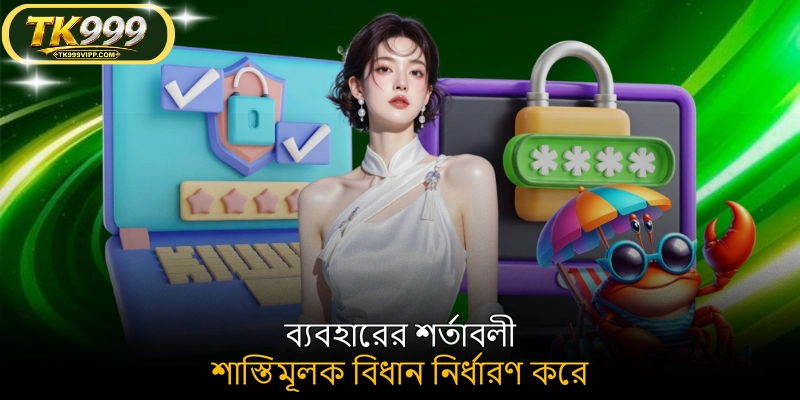 ব্যবহারের শর্তাবলী শাস্তিমূলক বিধান নির্ধারণ করে